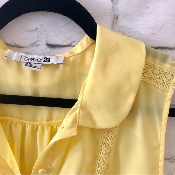 Forever 21 | Yellow Peplum Top - Picture 3 of 4